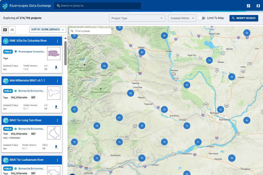 Riverscapes Data Exchange